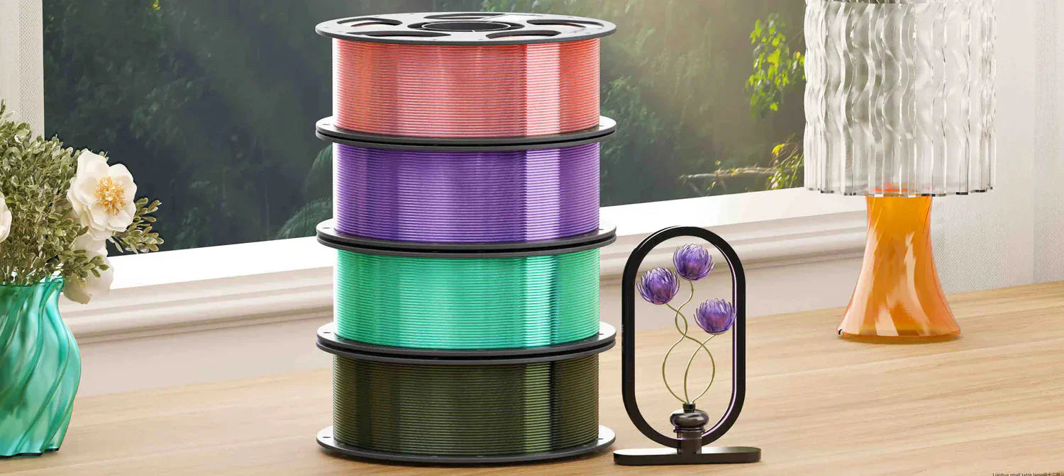 Comparatif filaments PETG 2025 – Bambu Lab, Kexcelled, Elegoo, Sunlu et FormFutura disponibles chez Smooth-Color