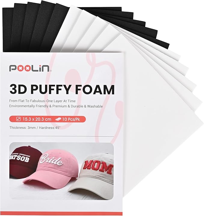 PooLin-Mousse-Broderie-3D-Puff — Smooth Color