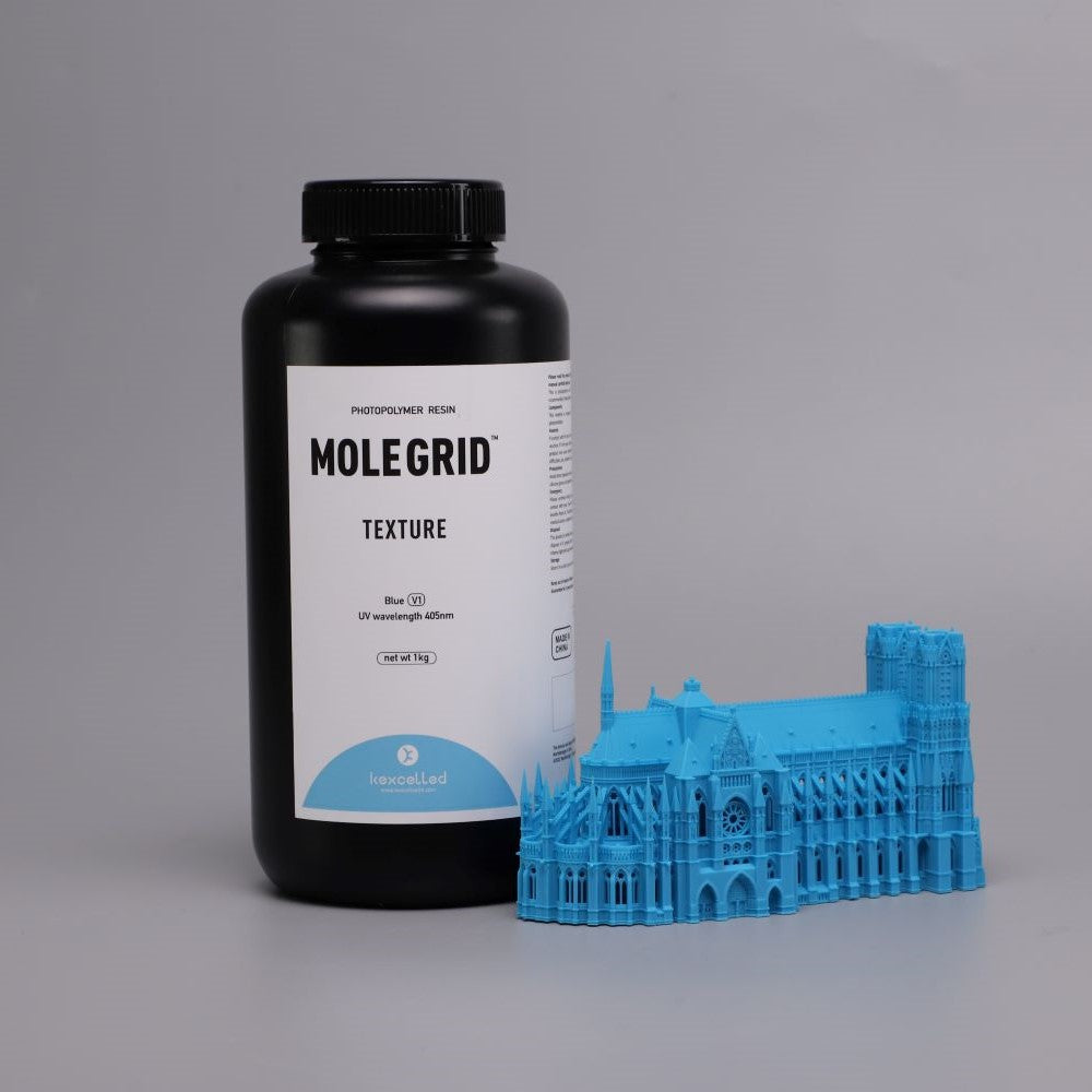 Kexcelled MOLEGRID Texture Blue Résine Matte LCD DLP 1kg
