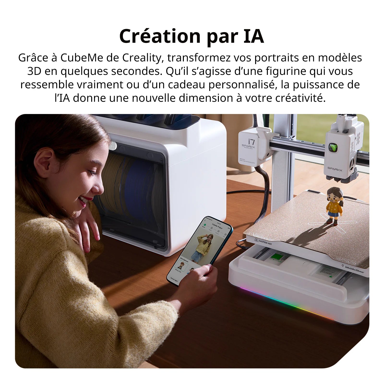 SPARKX i7 Color Combo – Imprimante 3D  Multicolore 500 mm/s