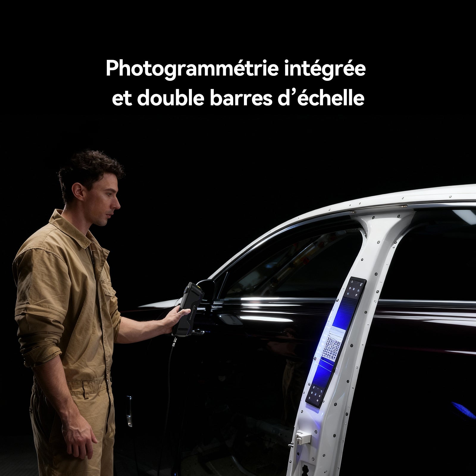 Creality Sermoon X1 — photogrammétrie double barres d'échelle 0,02+0,03mm/m