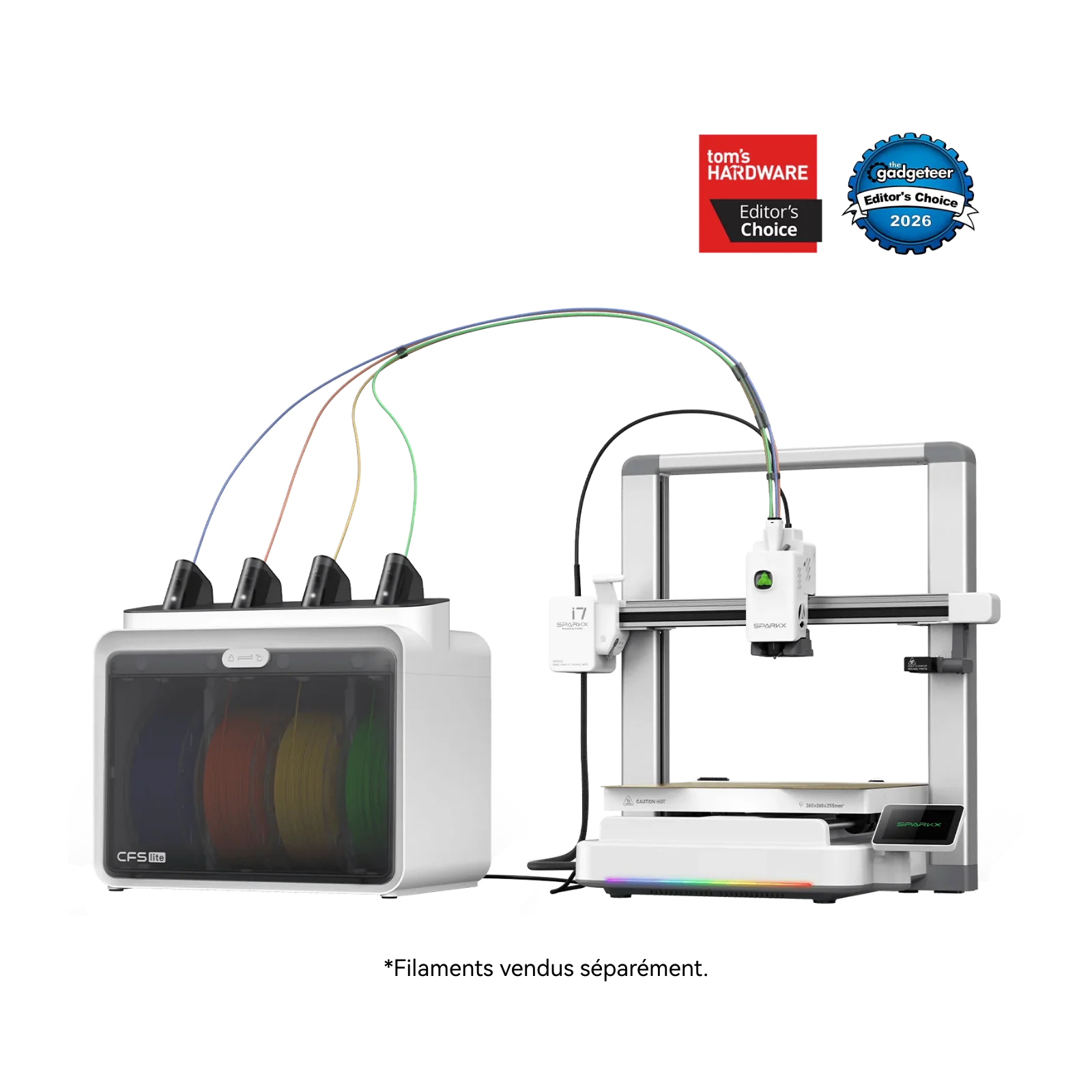 SPARKX i7 Color Combo – Imprimante 3D  Multicolore 500 mm/s