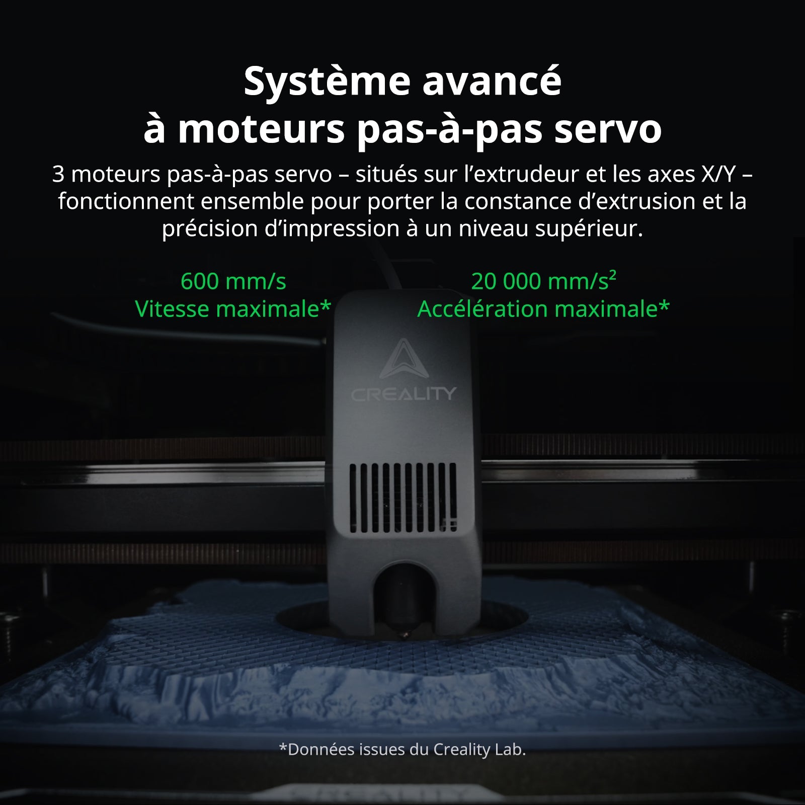 Creality K2 — châssis aluminium aérospatiale