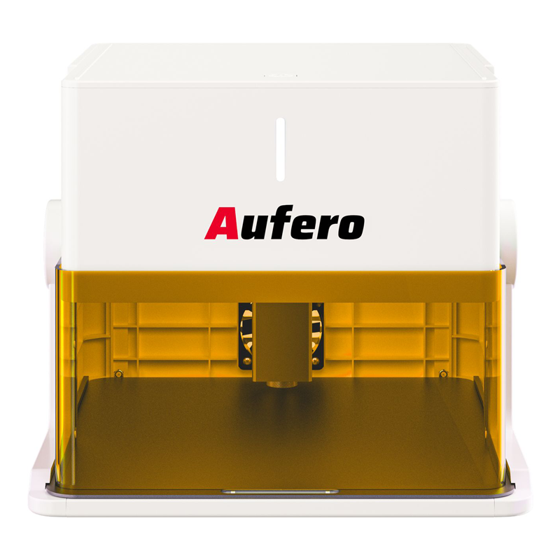 Aufero ACE1 graveur laser ouvert en utilisation