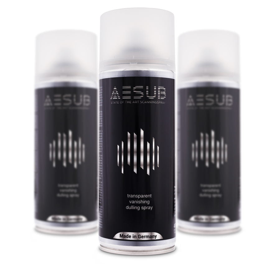 AESUB Transparent — Spray Scanning 3D Sublimant pour Scan Couleur — 400 ml