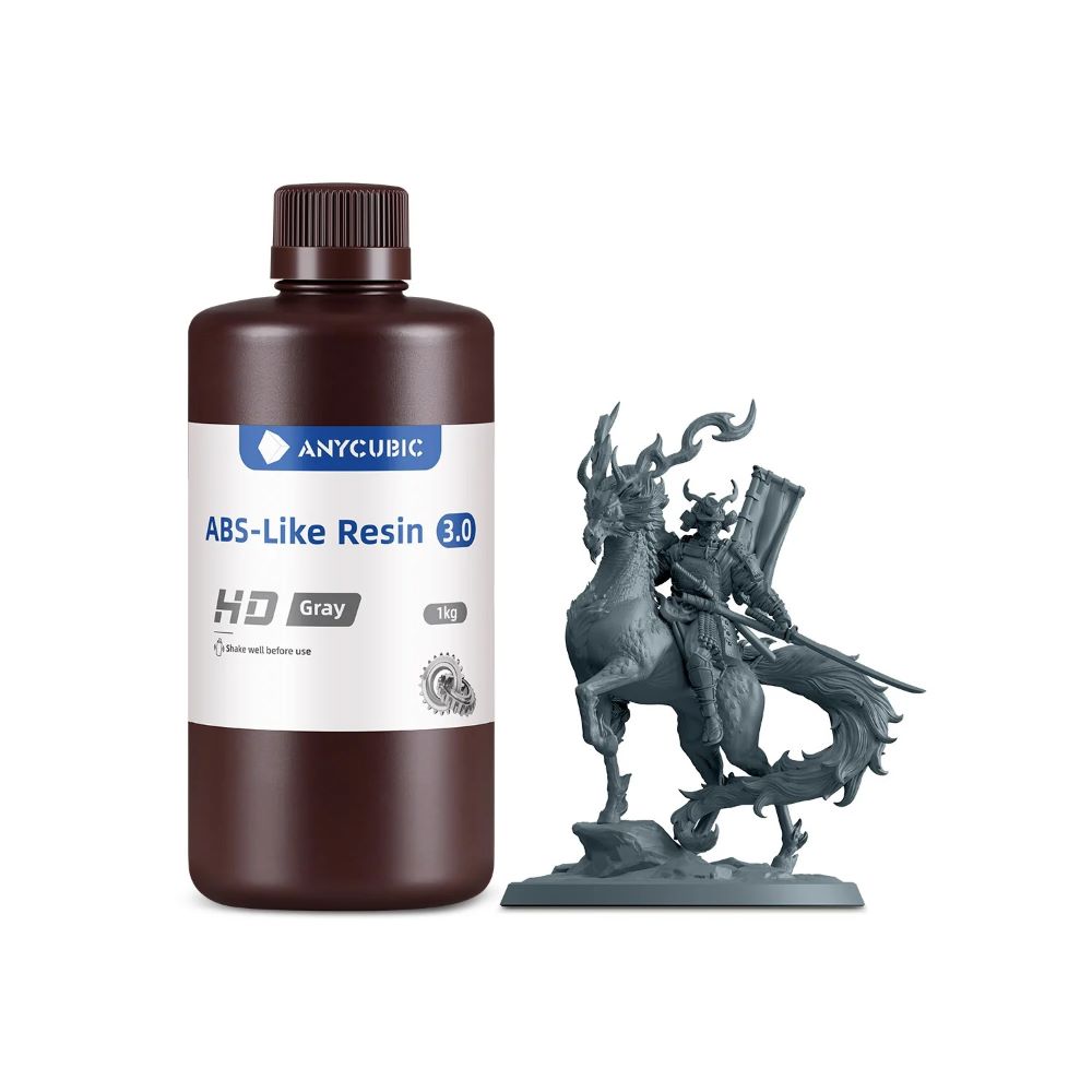 Anycubic ABS-Like Resin 3.0 1kg HD Gray résine LCD photopolymère haute résistance