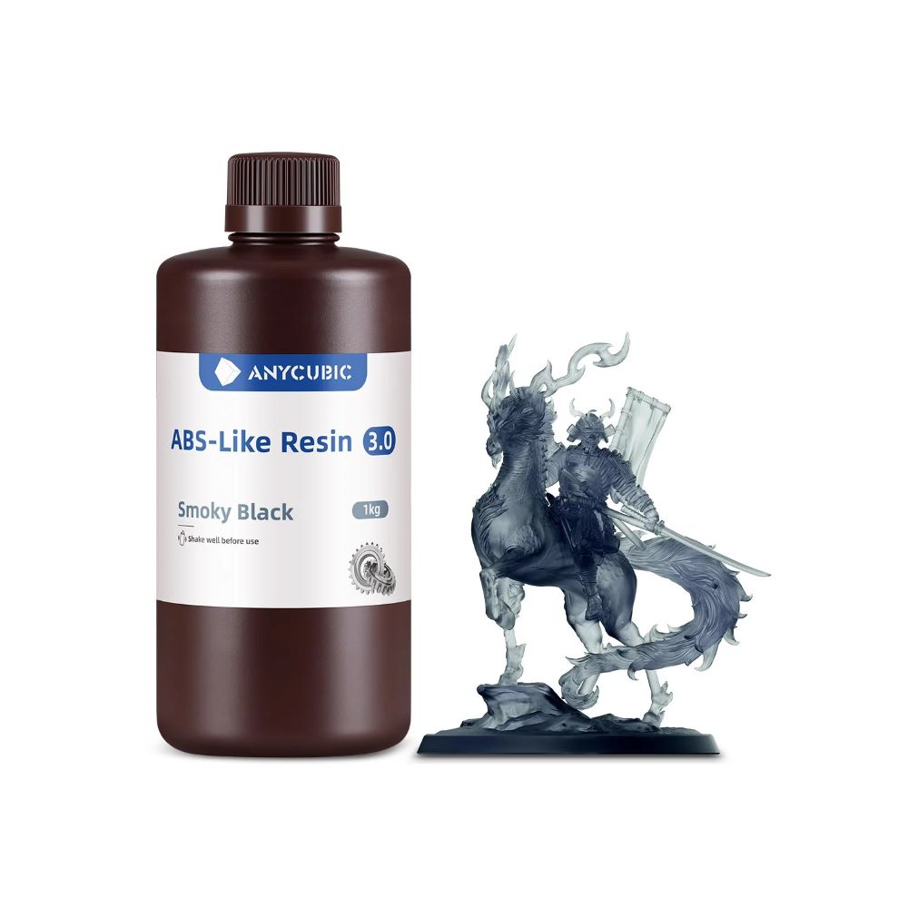 Anycubic ABS-Like Resin 3.0 1kg Smoky Black résine LCD photopolymère haute résistance