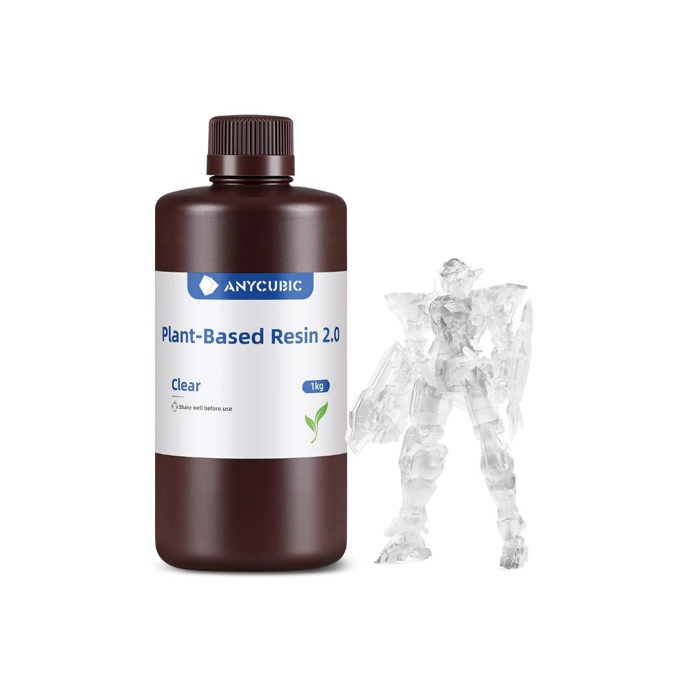 Anycubic Plant-Based Resin 2.0 1kg Clear résine UV biosourcée biodégradable LCD