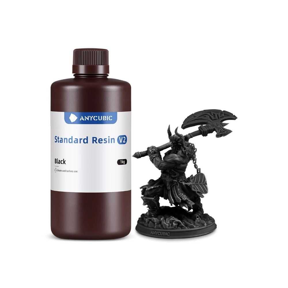 Anycubic Standard Resin V2 1kg Black résine UV LCD polyvalente haute précision