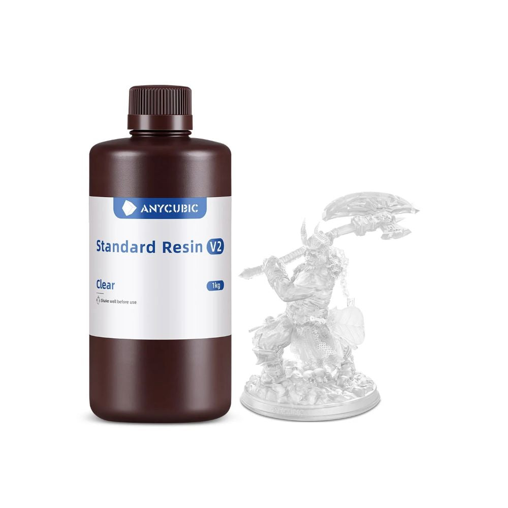 Anycubic Standard Resin V2 1kg Clear résine UV LCD polyvalente haute précision
