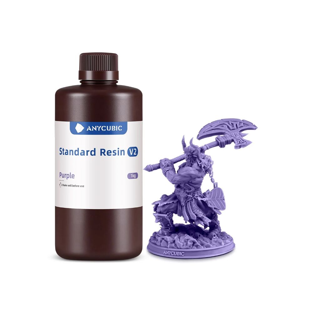 Anycubic Standard Resin V2 1kg Purple résine UV LCD polyvalente haute précision