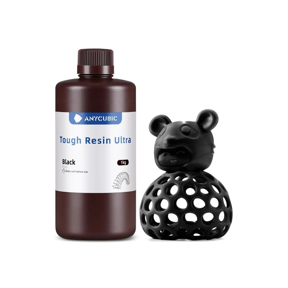 Anycubic Tough Resin Ultra 1kg Black résine LCD flexible haute résistance aux chocs