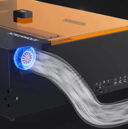 AtomStack Dual — Graveur Laser Double Faisceau 20W + 1,2W IR | 300+ Matériaux