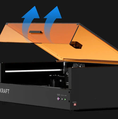 AtomStack Dual — Graveur Laser Double Faisceau 20W + 1,2W IR | 300+ Matériaux
