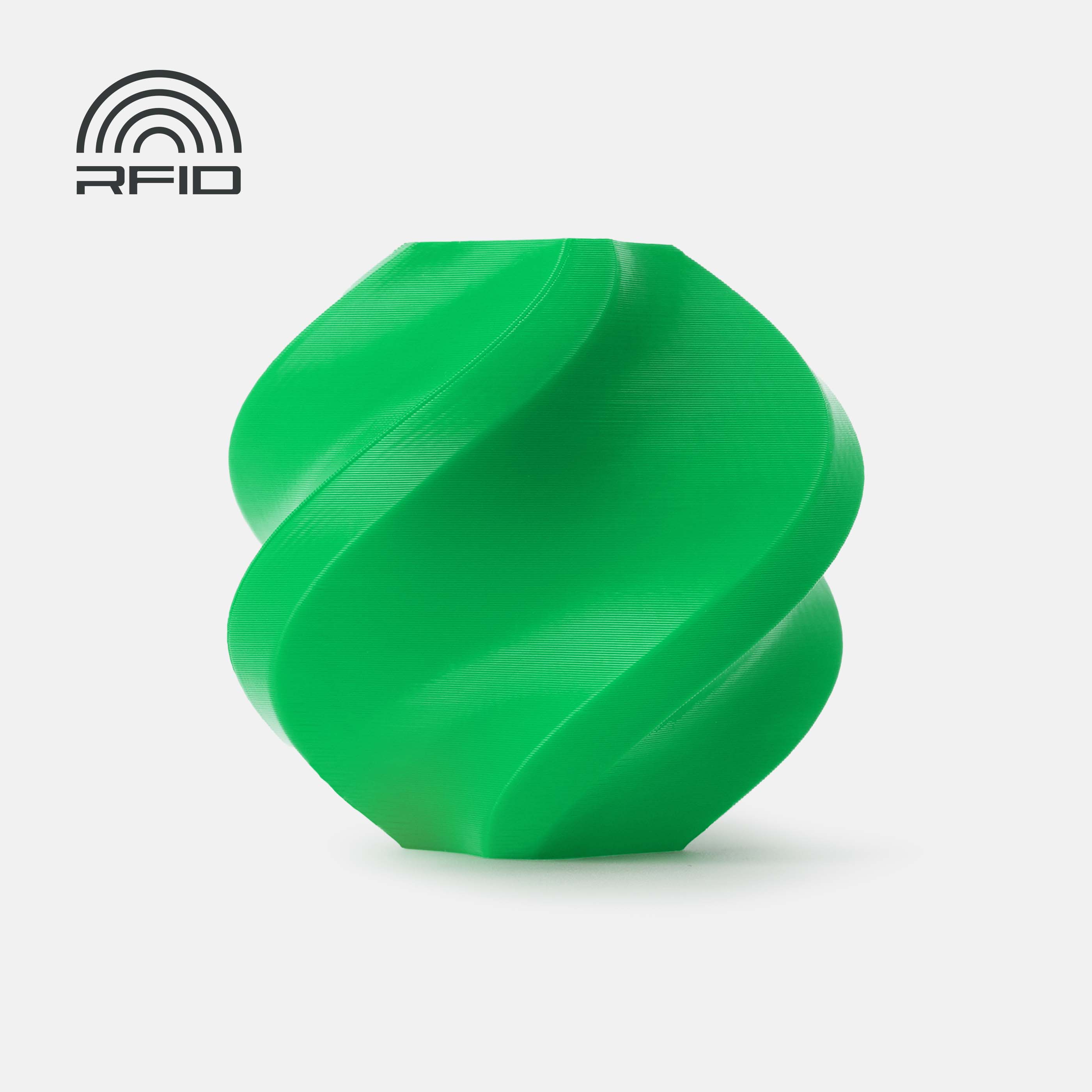 Filament PLA Bambu Lab Basic Bambu Green avec bobine – impression 3D 1,75mm 1kg — Smooth Color