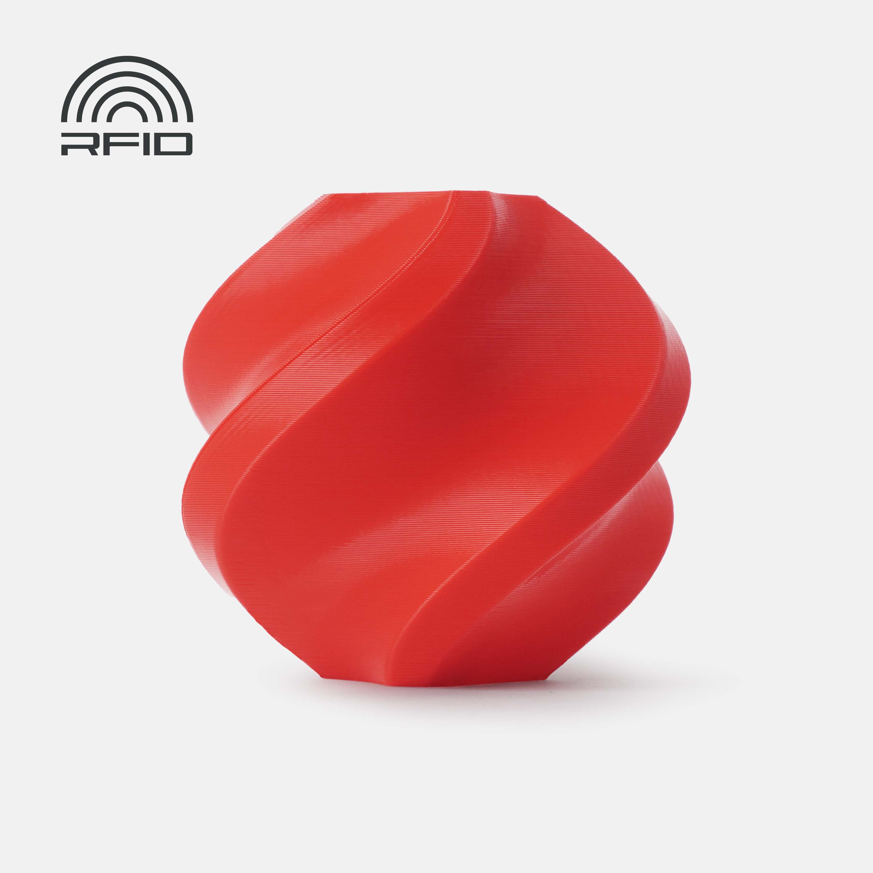 Filament PLA Bambu Lab Basic Rouge avec bobine – impression 3D 1,75mm 1kg — Smooth Color