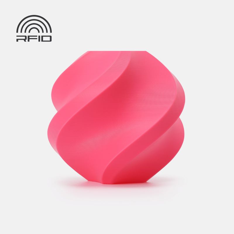 Filament PLA Bambu Lab Basic Refill rose vif sans bobine – impression 3D 1,75mm 1kg — Smooth Color