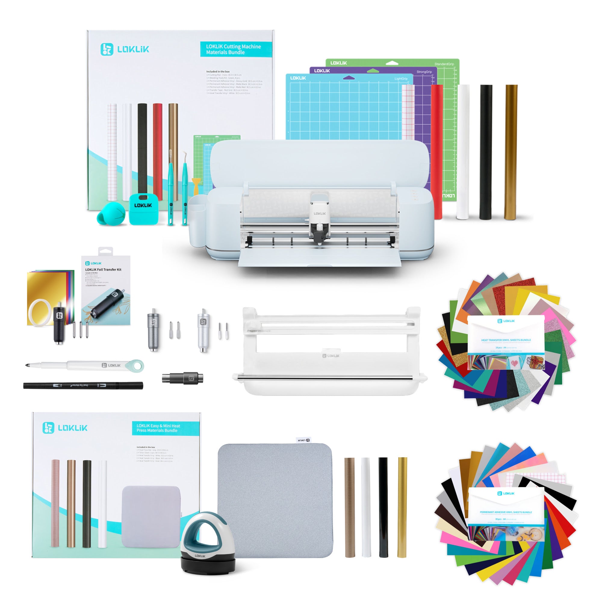 LOKLiK iCraft Design Bundle - Machine de Decoupe + Accessoires Complets