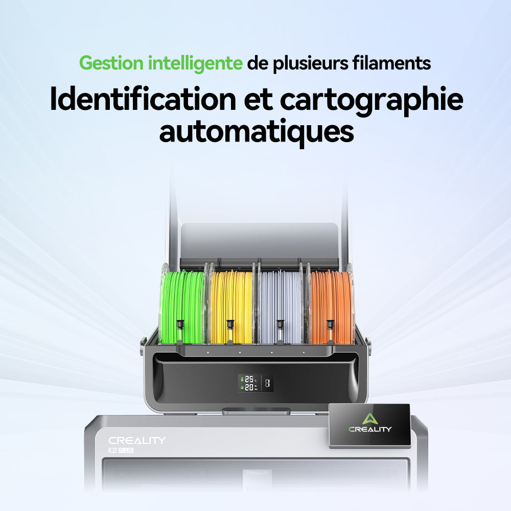 Creality K2 Plus — chambre chauffée 60°C