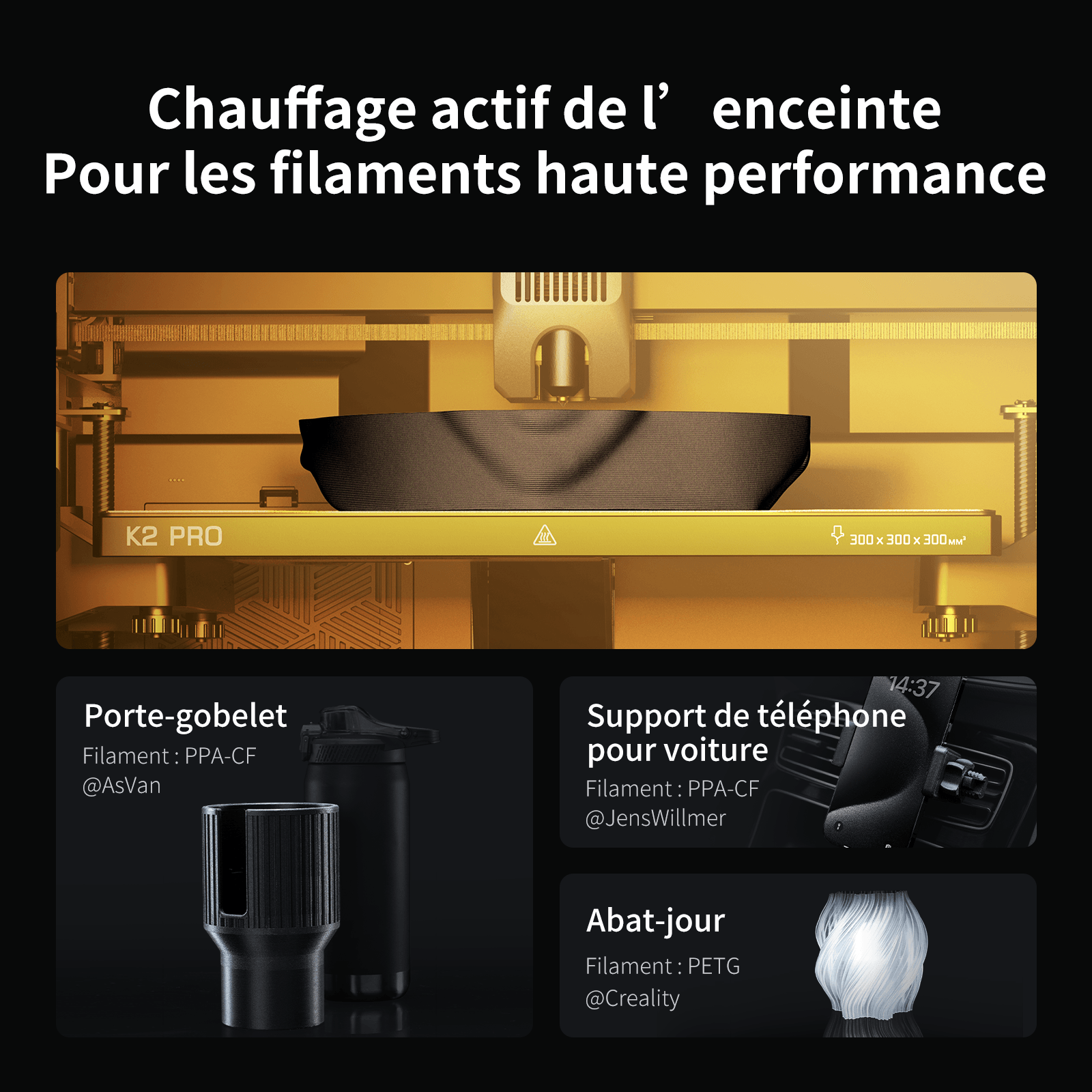 Creality K2 Pro — caméra IA double surveillance