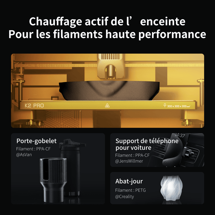 Creality K2 Pro — caméra IA double surveillance