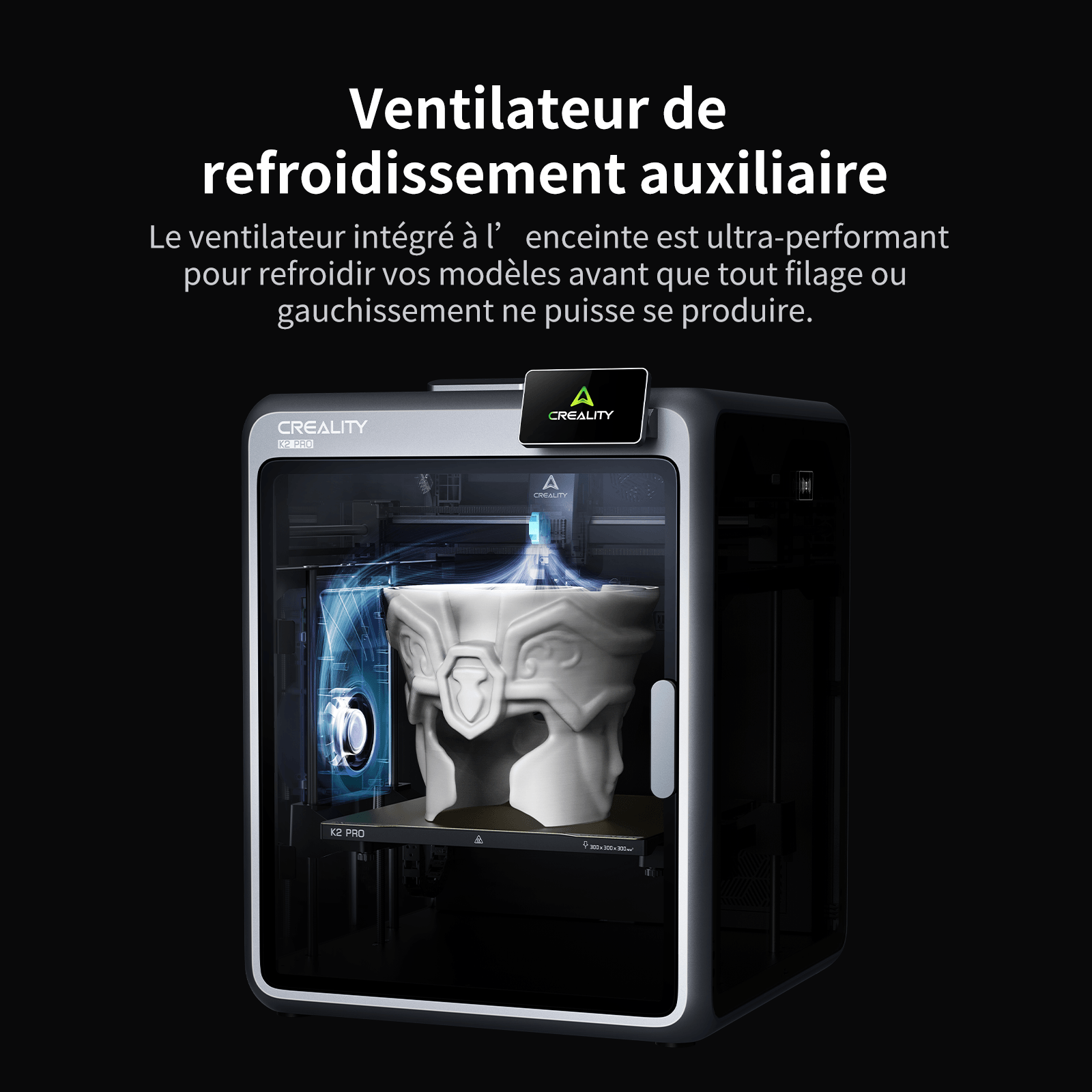 Creality K2 Pro — moteurs FOC 5 axes