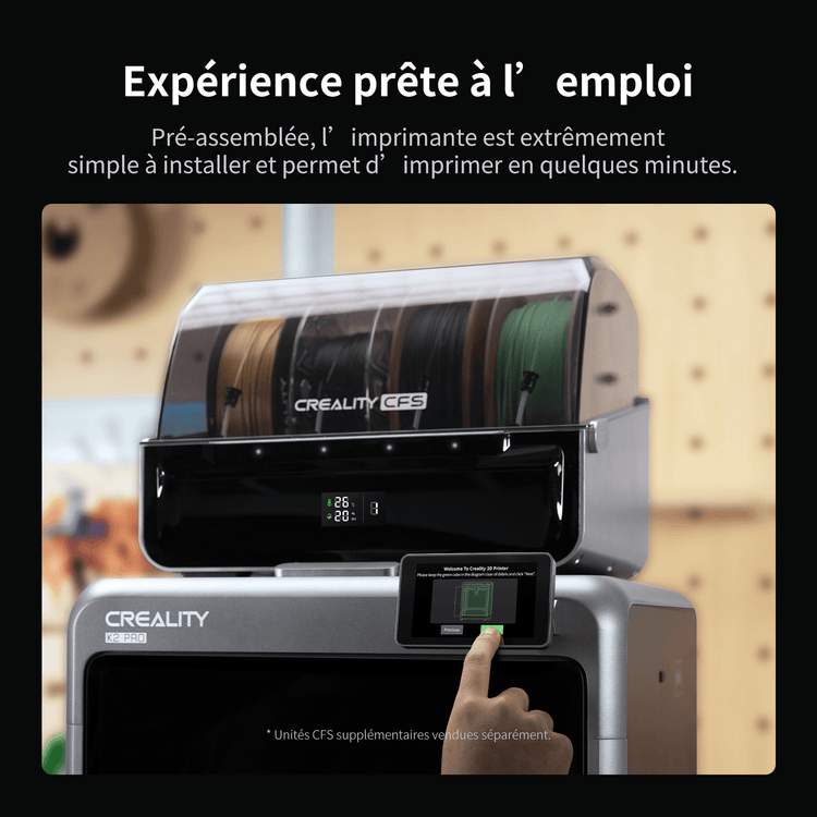 Creality K2 Pro — plateau PEI flexible