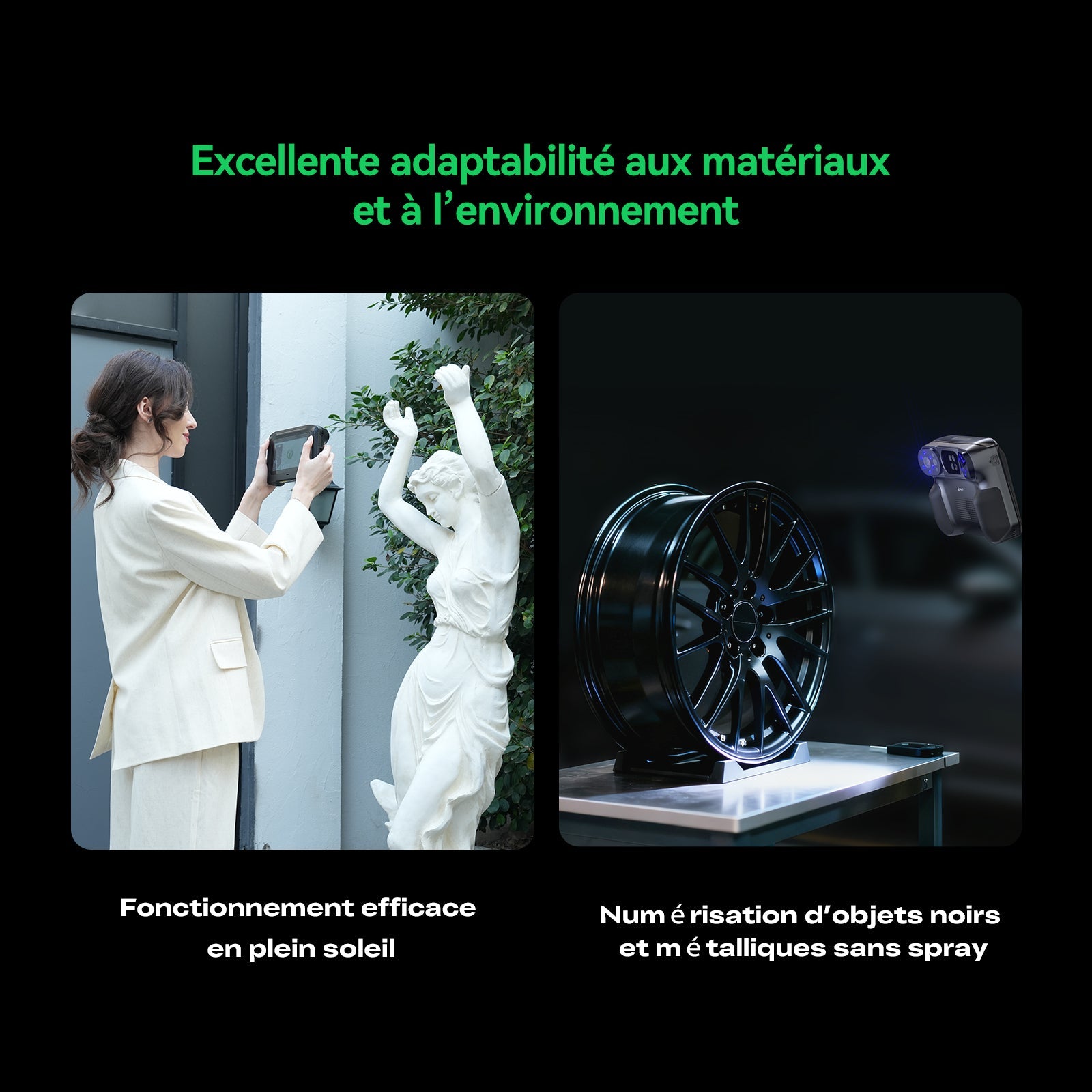 Creality Sermoon P1 — scan pièce mécanique industrielle