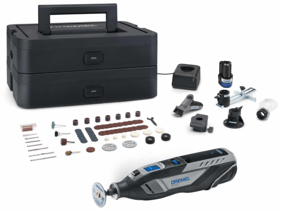 Dremel 8250 Platinium+ kit complet outil multi-usage 65 accessoires 5 adaptations mallette