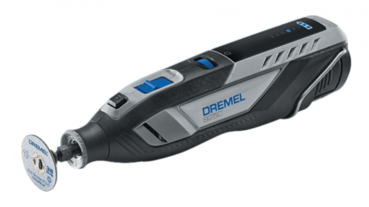 Dremel 8250 Platinium+ écran digital vitesse batterie Li-Ion 12V 2Ah poignée caoutchouc