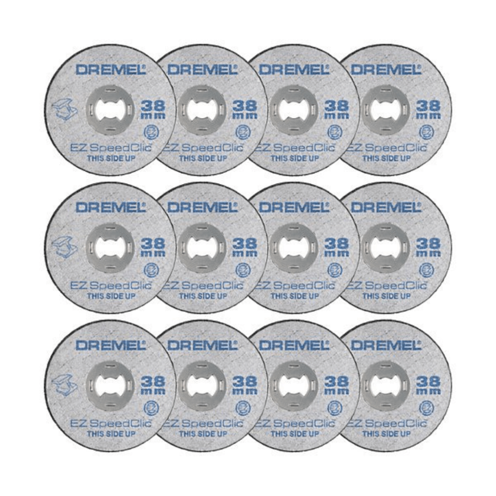 Dremel EZ SpeedClic SC456B pack 12 disques tronçonner renforcés fibre de verre 38mm