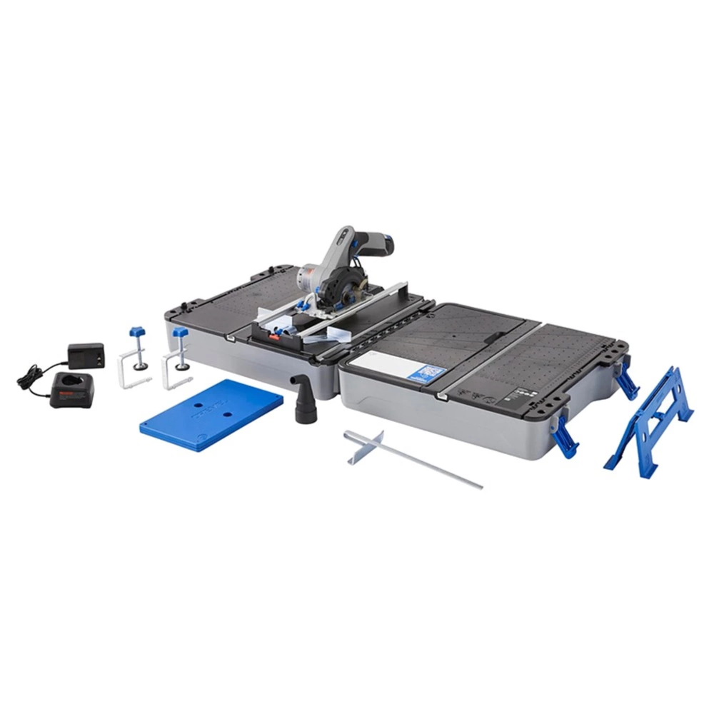 Dremel Blueprint Station de Sciage Mobile CS12V-SC1 mallette pliable transportable guide laser vue principale