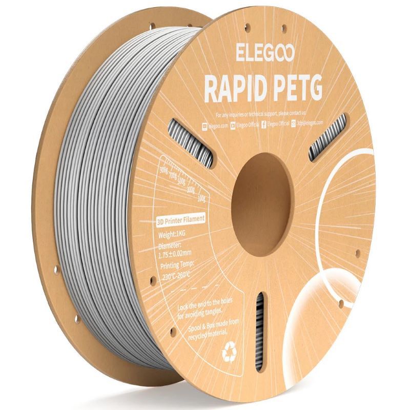 ELEGOO Rapid PETG Grey 1.75mm 1KG