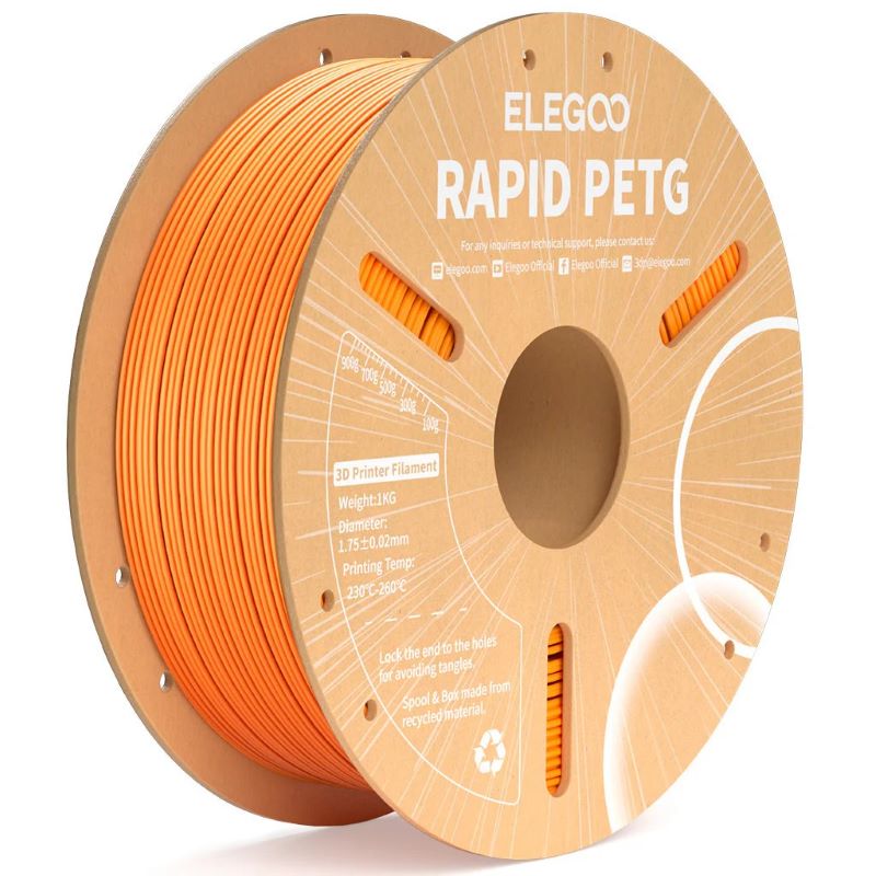 ELEGOO Rapid PETG Orange 1.75mm 1KG