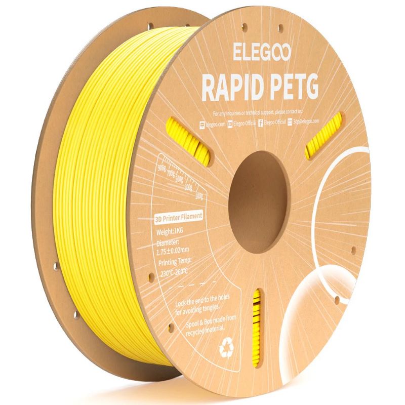 ELEGOO Rapid PETG Yellow 1.75mm 1KG
