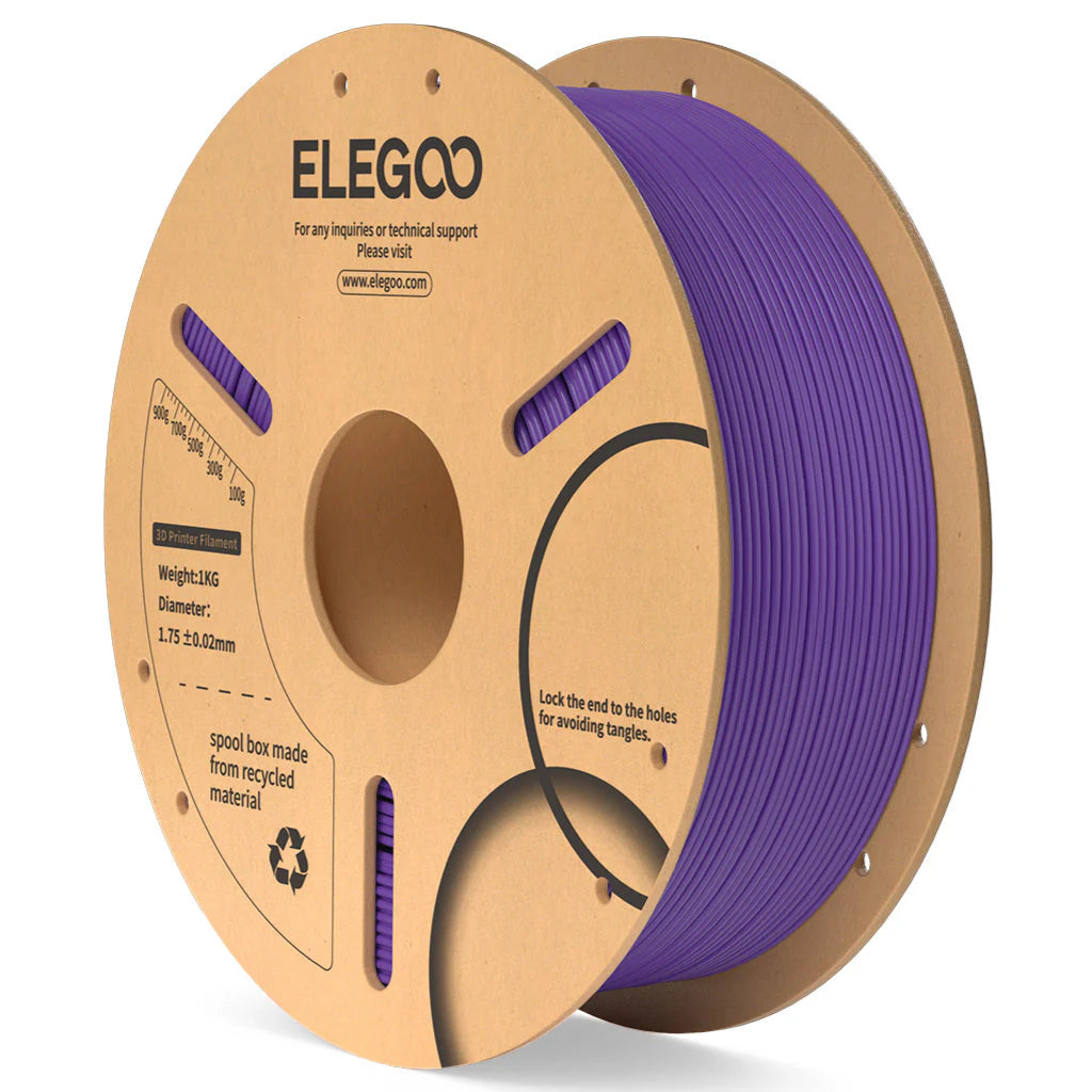 Elegoo-PLA-1.75-1KG-Purple-Spool-carton-impression 3D 1,75mm 1kg — Smooth Color