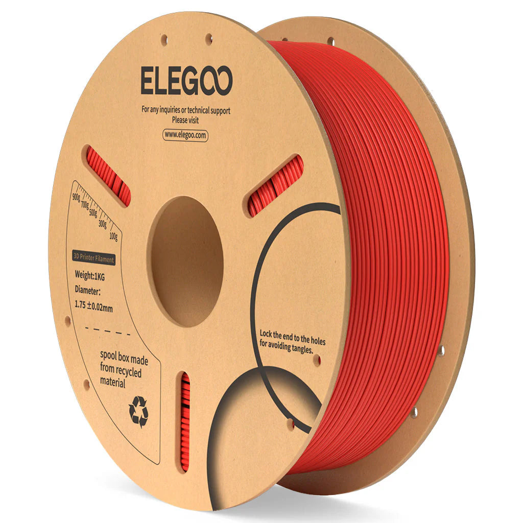Elegoo-PLA-1.75-1KG-Red-Spool-carton-impression 3D 1,75mm 1kg — Smooth Color