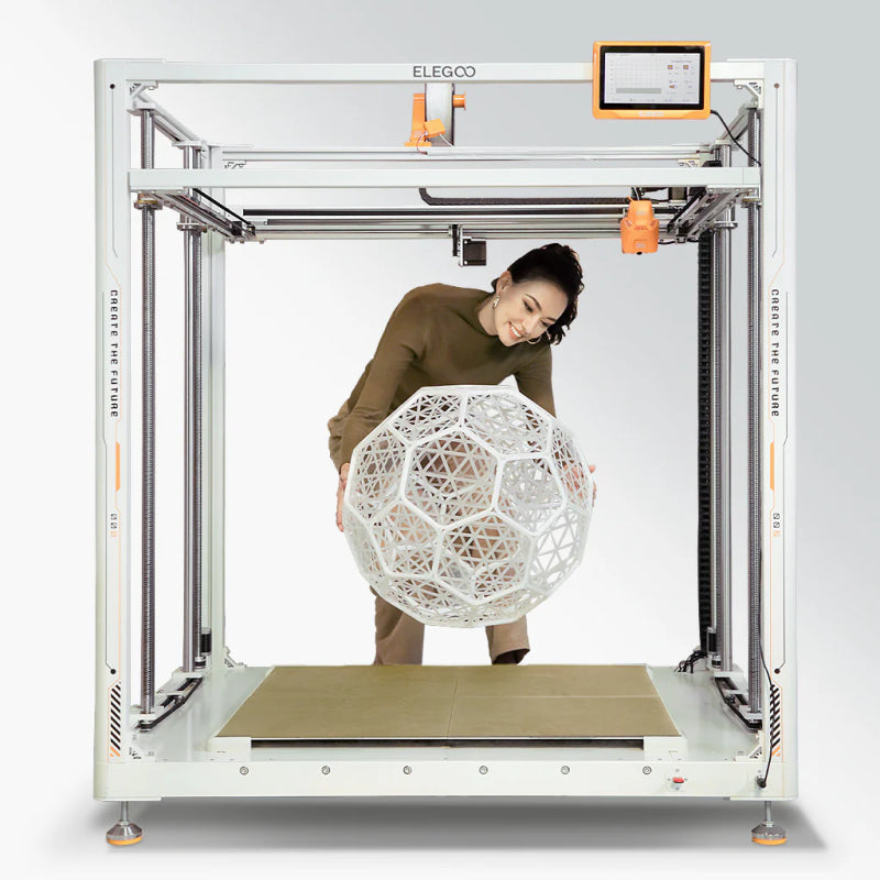 Elegoo OrangeStorm Giga imprimante 3D FDM grand format vue de face – vitesse 300mm/s — Smooth Color