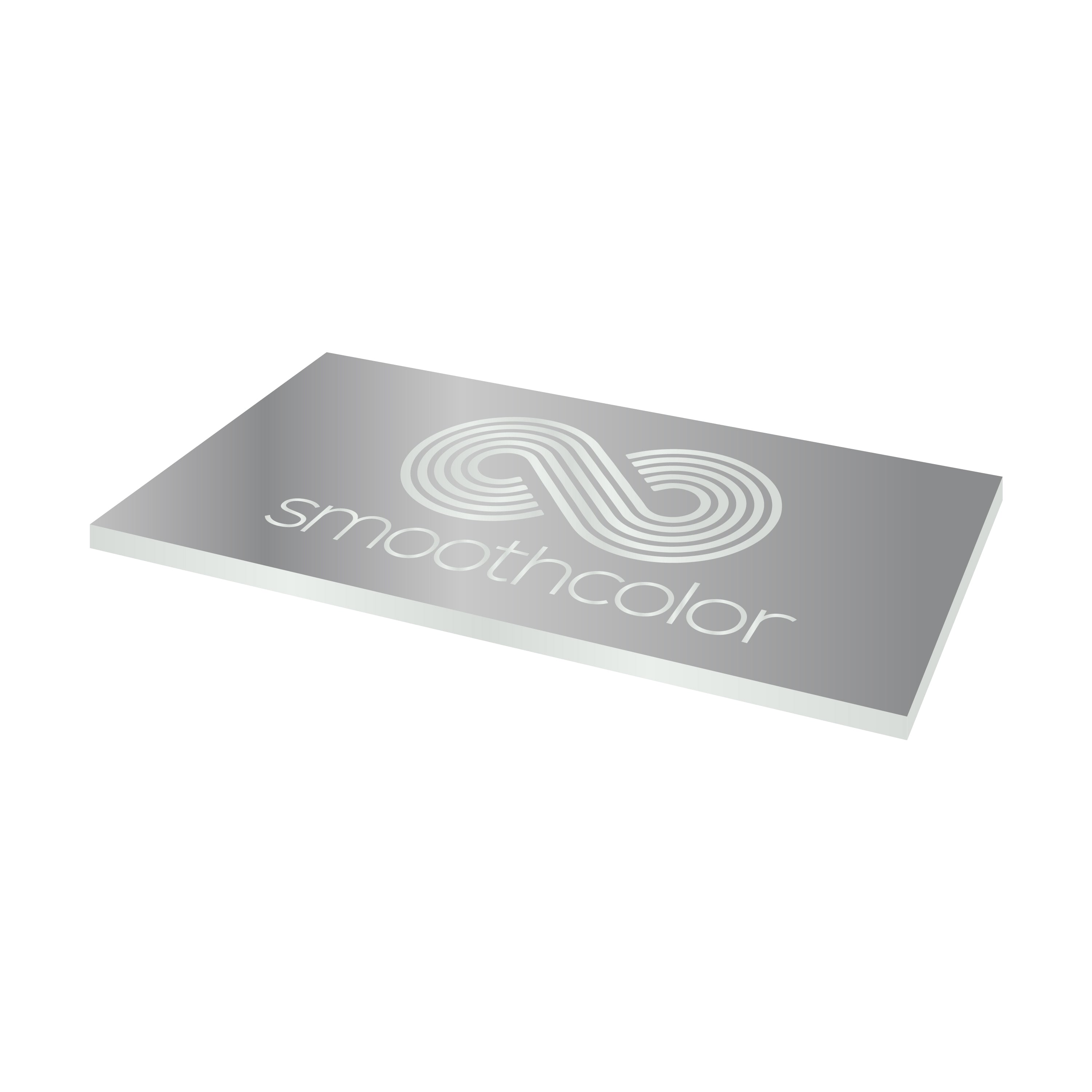 Aluminium coloré Gravotech Alu-Color argent satiné sur base argent – plaque gravure laser 610x305mm — Smooth Color