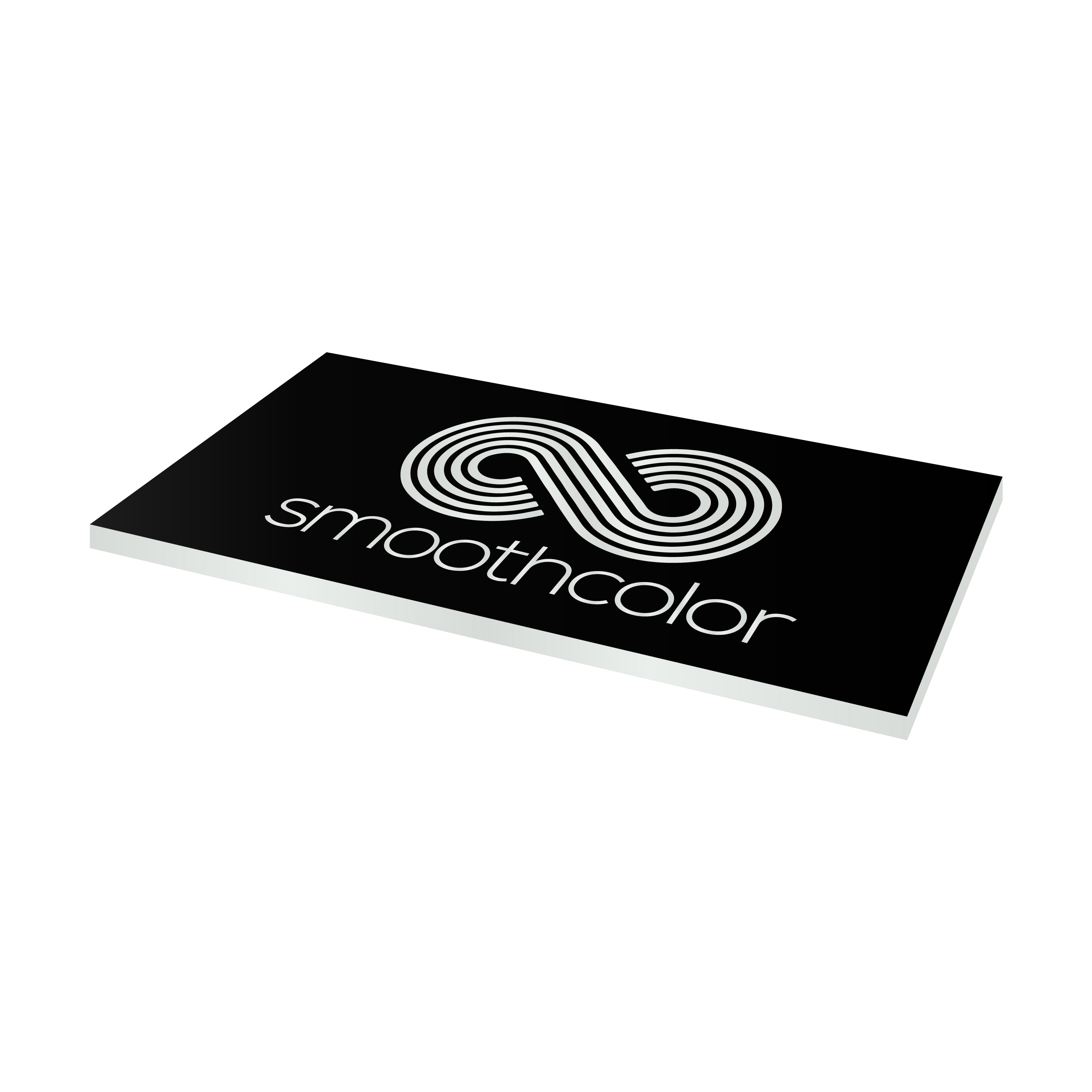 Aluminium coloré Gravotech Alu-Color noir brillant sur base argent – plaque gravure laser 610x305mm — Smooth Color