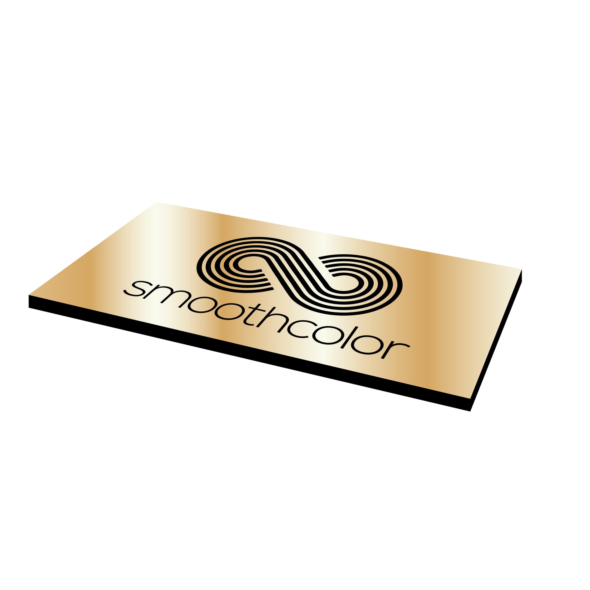 Plaque aluminium Gravotech Alumamark laiton satiné sur base noir – marquage laser CO2 610x508mm — Smooth Color