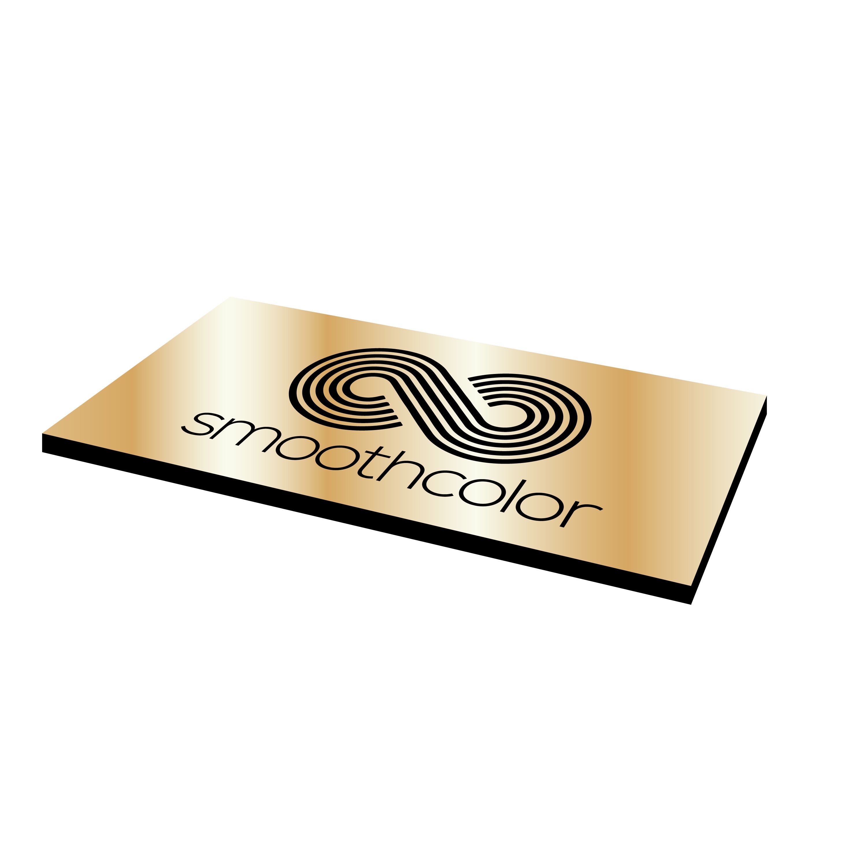 Plaque aluminium Gravotech Alumamark laiton satiné sur base noir – marquage laser CO2 610x508mm — Smooth Color