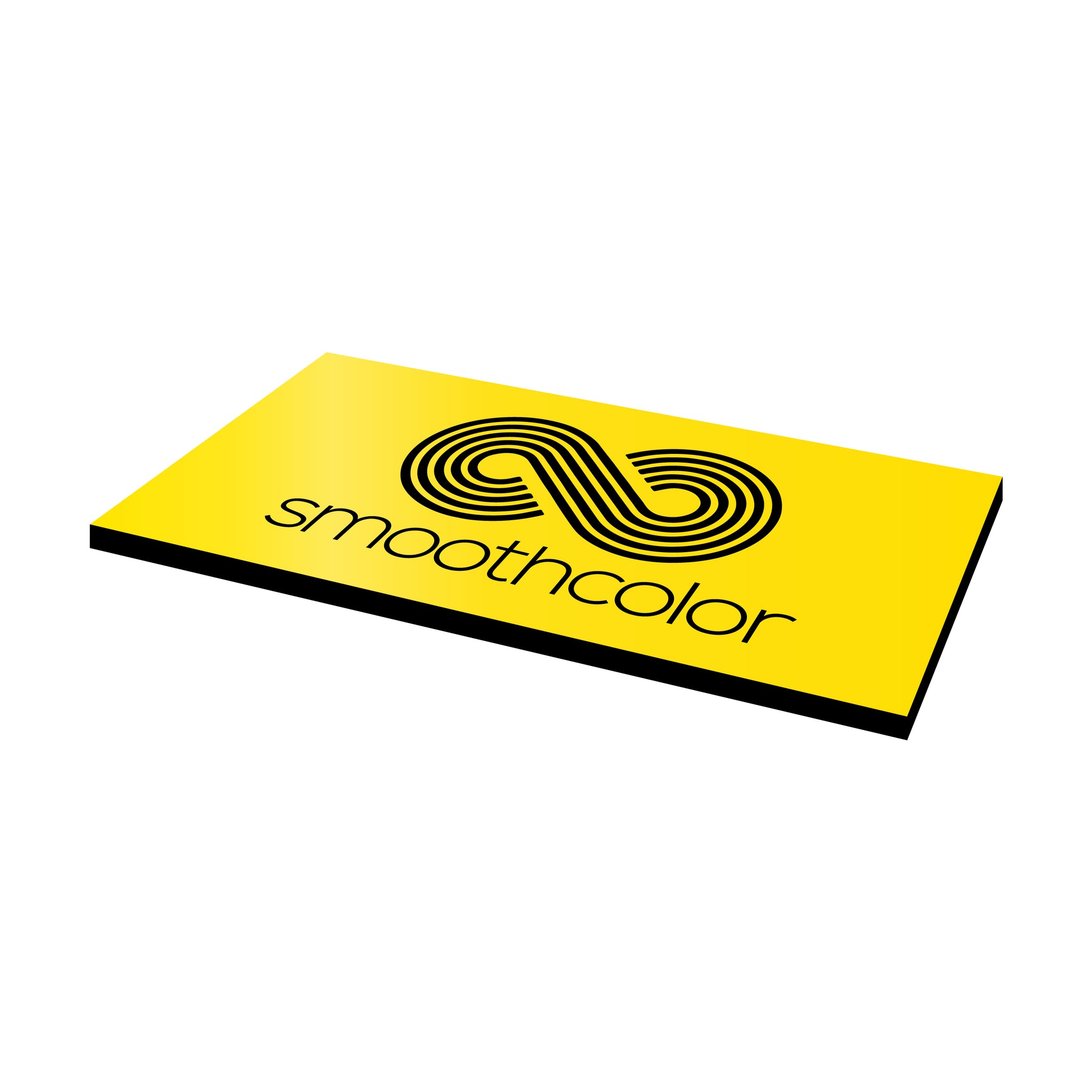 Matériau flexible Gravotech Flexilase jaune sur base noir dos adhésif – gravure laser étiquettes 610x305mm — Smooth Color
