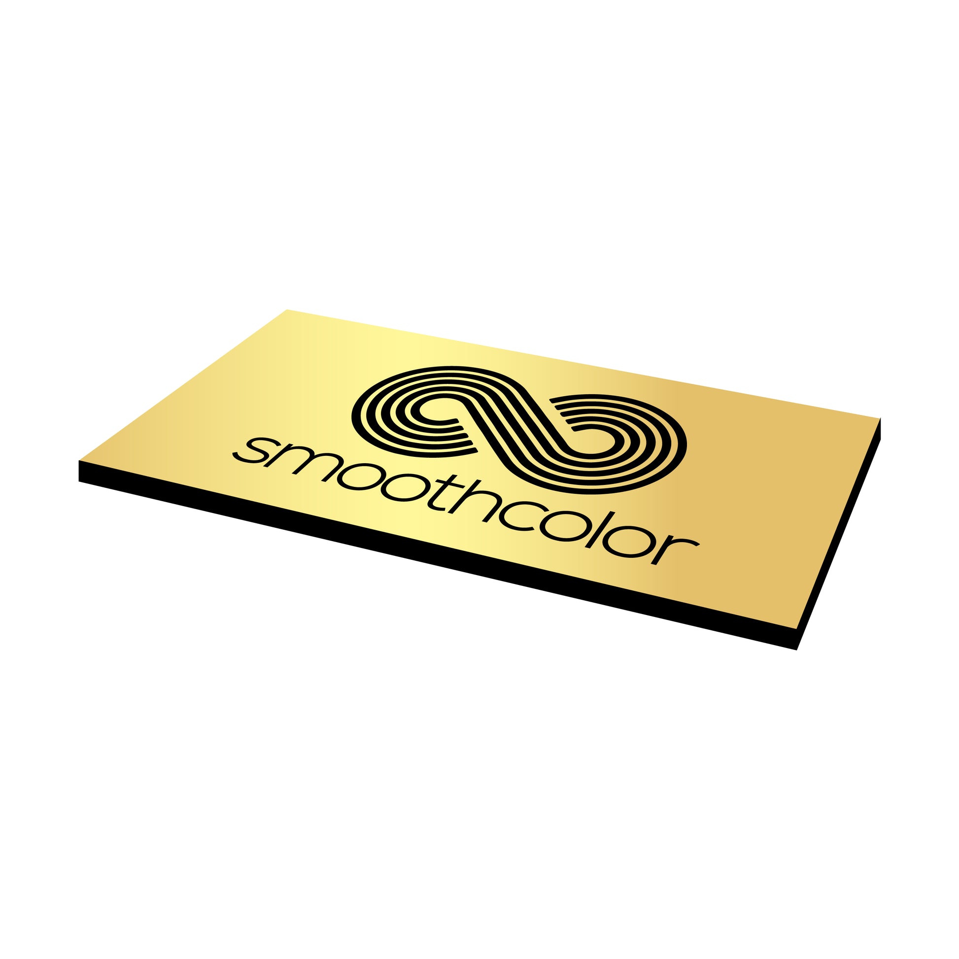 Matériau flexible Gravotech Flexilase or européen sur base noir dos adhésif – gravure laser étiquettes 610x305mm — Smooth Color