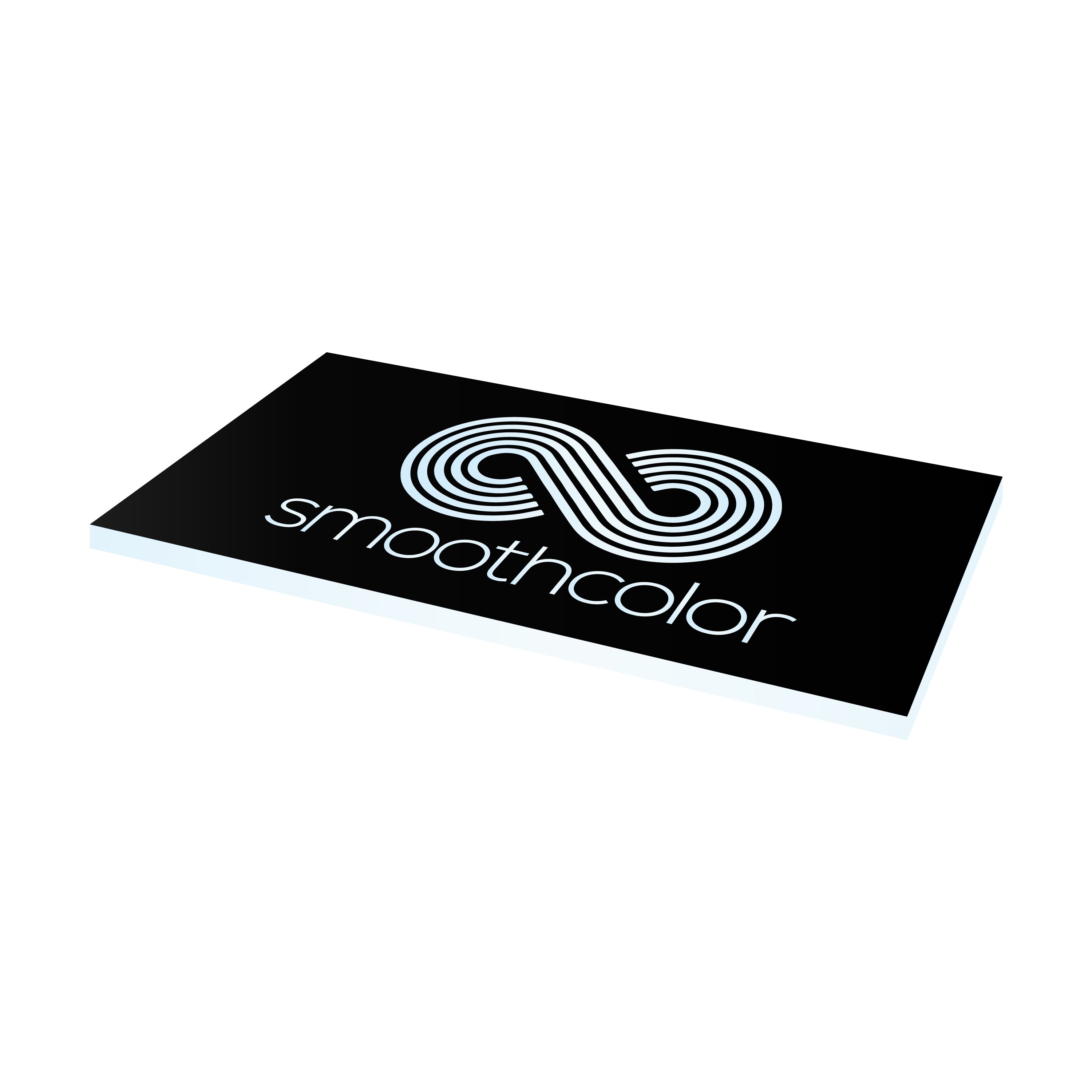 Plaque PMMA Gravotech Gravoglass noir sur base transparente finition verre – gravure laser signalétique 610x305mm — Smooth Color