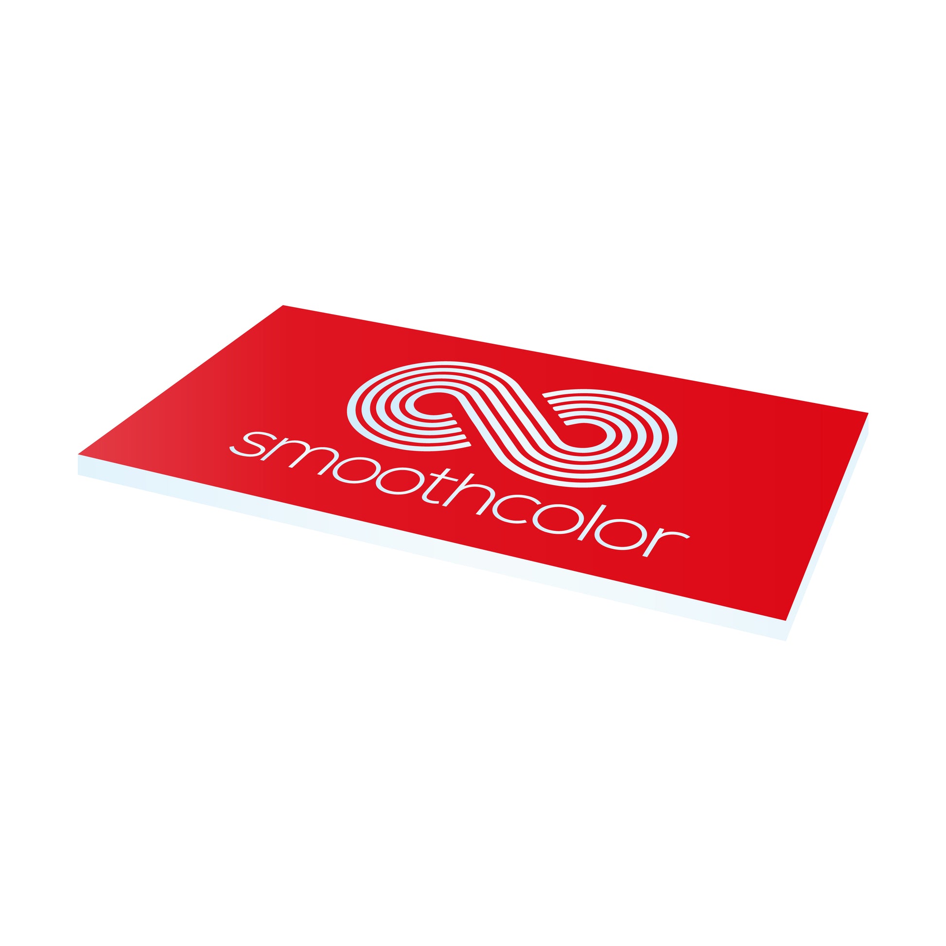 Plaque PMMA Gravotech Gravoglass rouge sur base transparente finition verre – gravure laser signalétique 610x305mm — Smooth Color