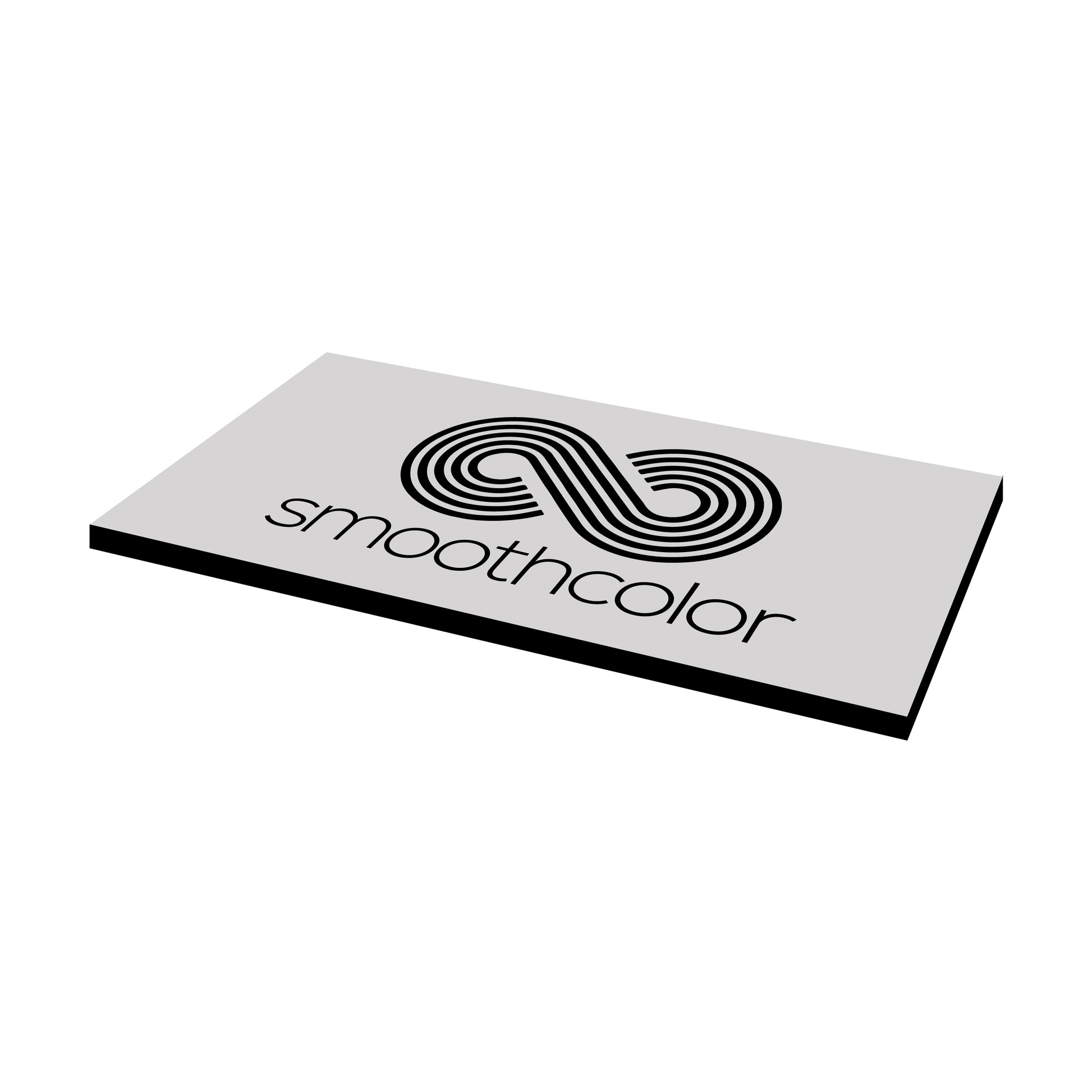 Plaque métallisée Gravotech Gravolase metal argent brossé sur base noir – gravure laser trophées 610x305mm — Smooth Color
