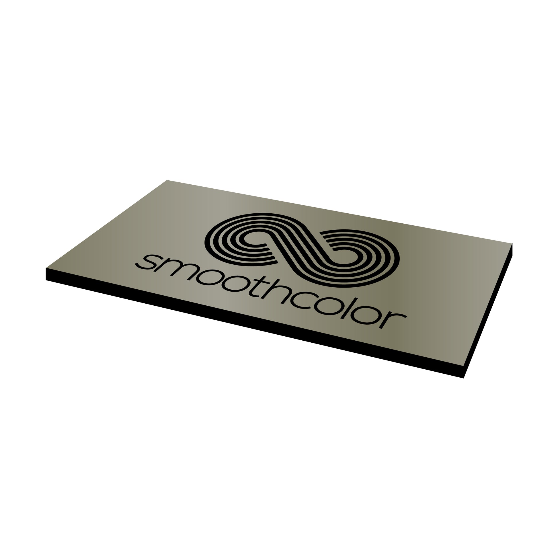 Plaque métallisée Gravotech Gravolase metal bronze sur base noir – gravure laser trophées 610x305mm — Smooth Color