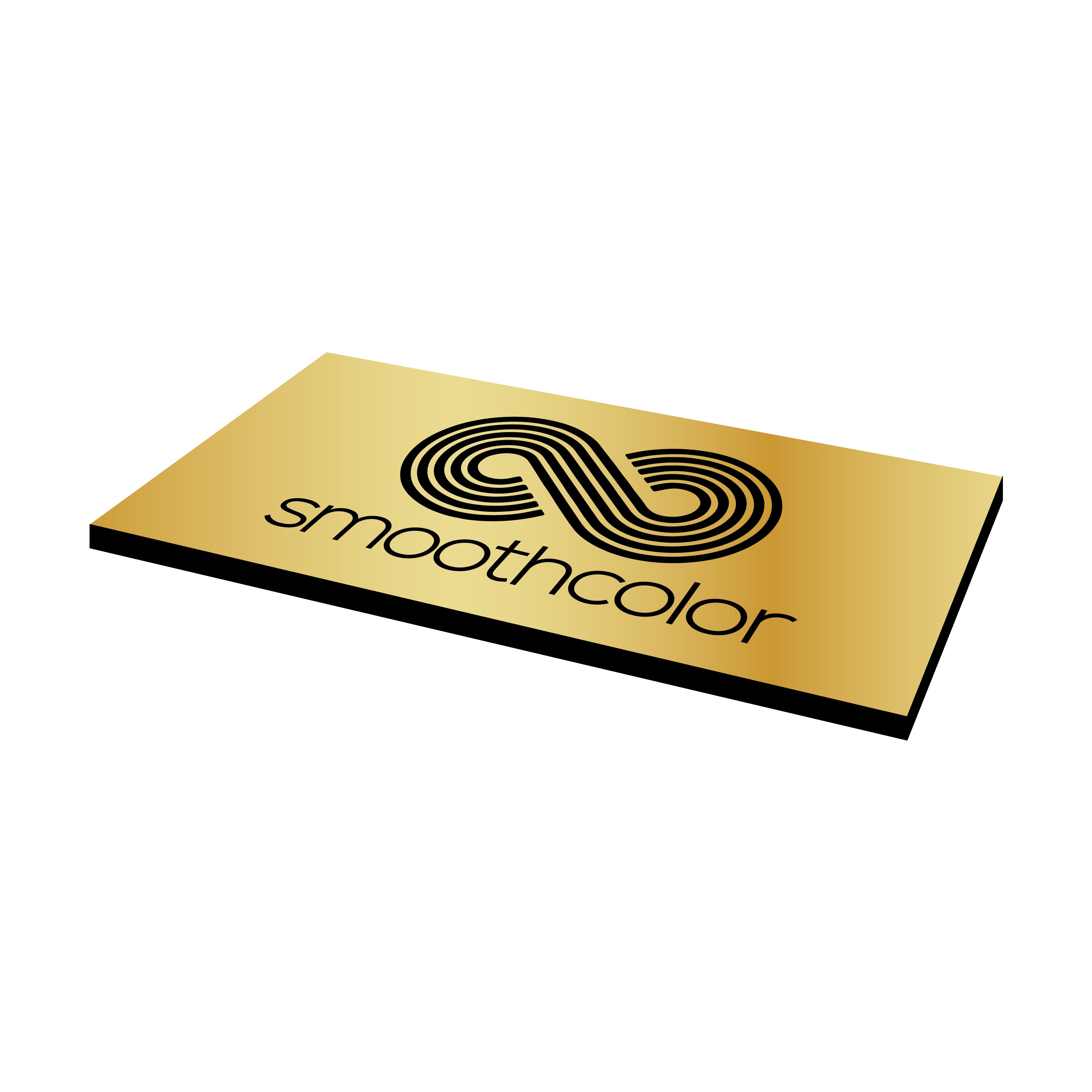 Plaque métallisée Gravotech Gravolase metal nouvel or sur base noir – gravure laser trophées 610x305mm — Smooth Color