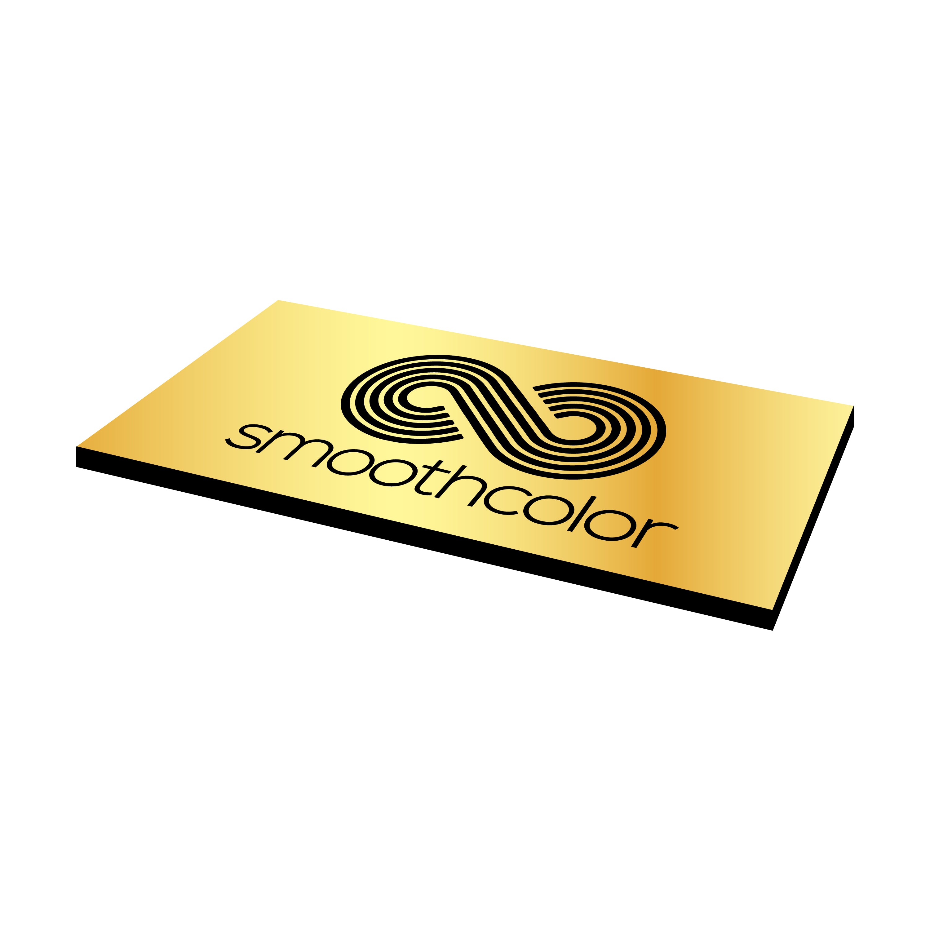 Plaque métallisée Gravotech Gravolase metal or brillant sur base noir – gravure laser trophées 610x305mm — Smooth Color